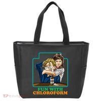 Fun With Chloroform Funny Dark Humor Tote Bag thumb 0