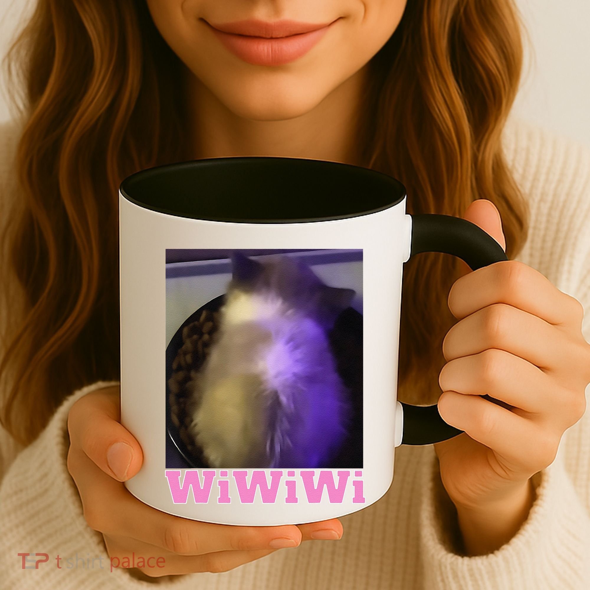 Funny Wiwiwi Cat Meme Viral Gen Z Trend Brainrot Coffee Mug