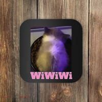 Funny Wiwiwi Cat Meme Viral Gen Z Trend Brainrot Coaster thumb 0