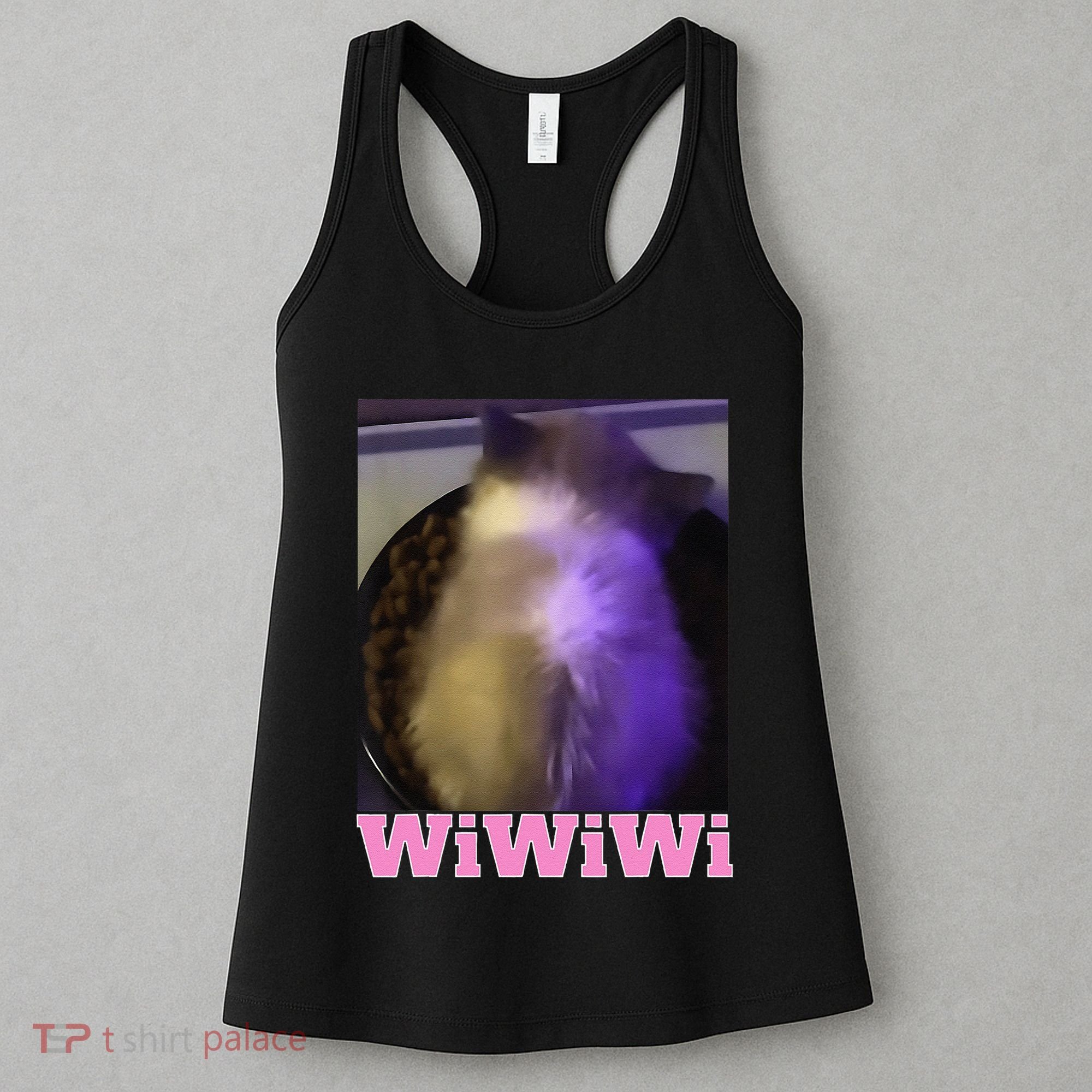 Funny Wiwiwi Cat Meme Viral Gen Z Trend Brainrot Women's Tank Top