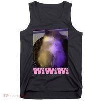 Funny Wiwiwi Cat Meme Viral Gen Z Trend Brainrot Tank Top thumb 0