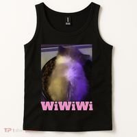 Funny Wiwiwi Cat Meme Viral Gen Z Trend Brainrot Tank Top thumb 2