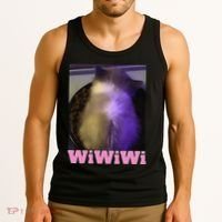 Funny Wiwiwi Cat Meme Viral Gen Z Trend Brainrot Tank Top thumb 3