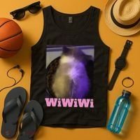 Funny Wiwiwi Cat Meme Viral Gen Z Trend Brainrot Tank Top thumb 4