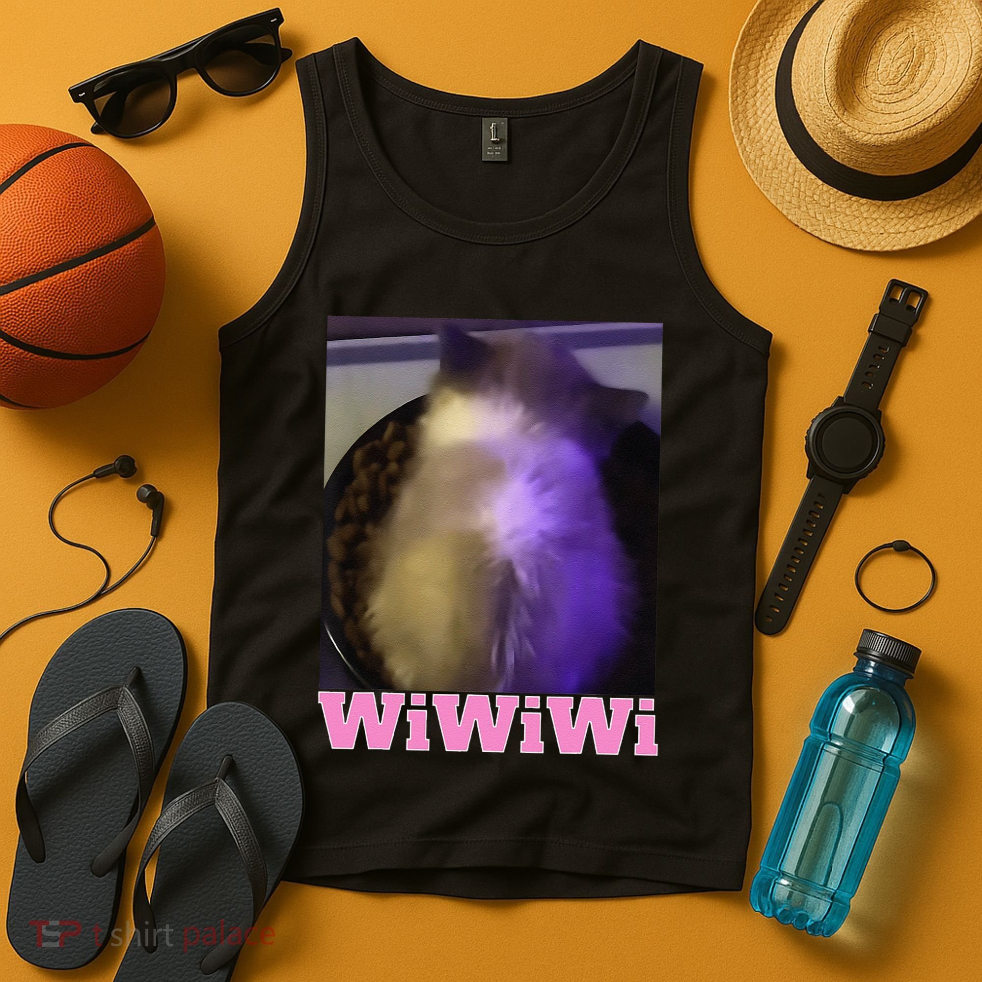 Funny Wiwiwi Cat Meme Viral Gen Z Trend Brainrot Tank Top
