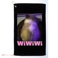 Funny Wiwiwi Cat Meme Viral Gen Z Trend Brainrot Golf Towel thumb 0