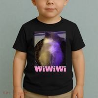 Funny Wiwiwi Cat Meme Viral Gen Z Trend Brainrot Toddler T-Shirt thumb 2