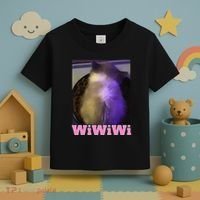Funny Wiwiwi Cat Meme Viral Gen Z Trend Brainrot Toddler T-Shirt thumb 3