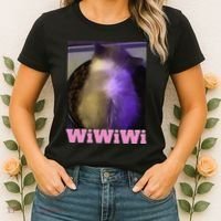 Funny Wiwiwi Cat Meme Viral Gen Z Trend Brainrot Women's T-Shirt thumb 2
