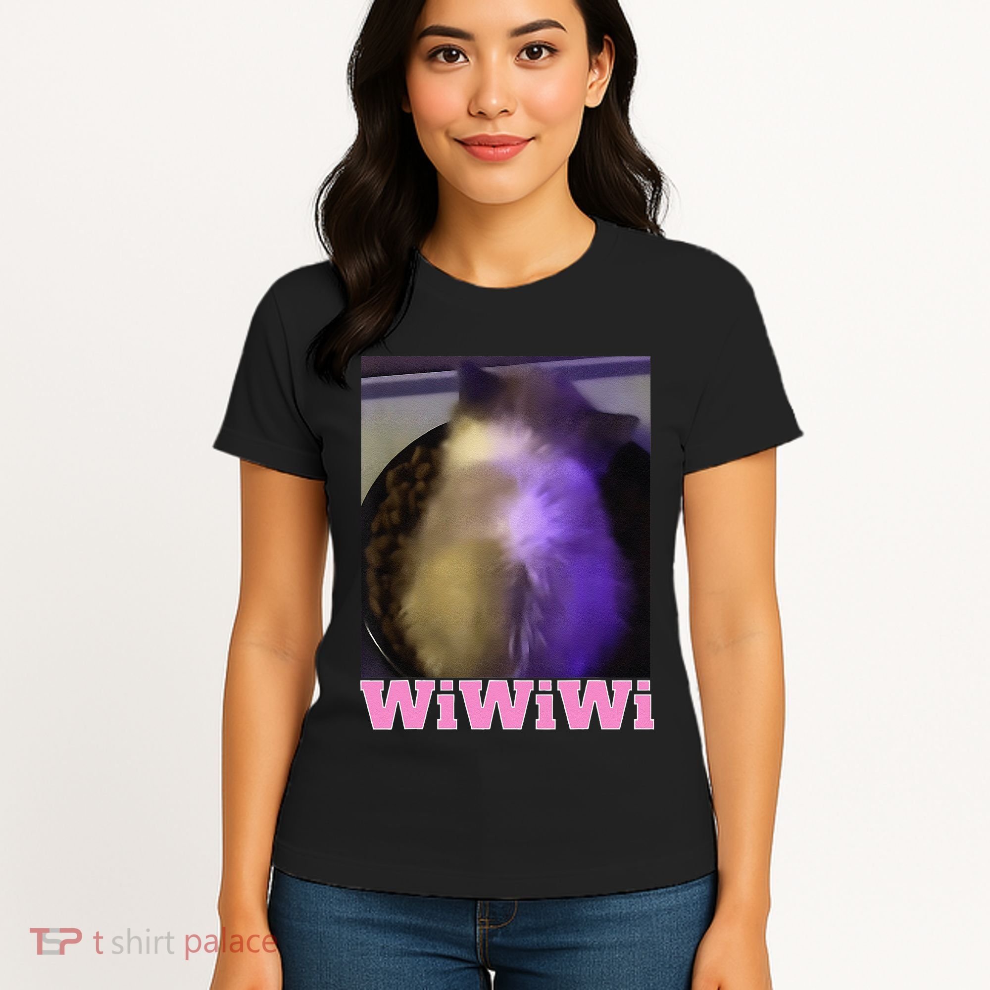 Funny Wiwiwi Cat Meme Viral Gen Z Trend Brainrot Women's T-Shirt