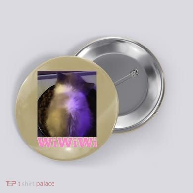 Funny Wiwiwi Cat Meme Viral Gen Z Trend Brainrot Button