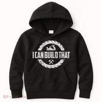 Funny Woodworker Carpenter I Can Build That Woodworking Kids Hoodie thumb 0