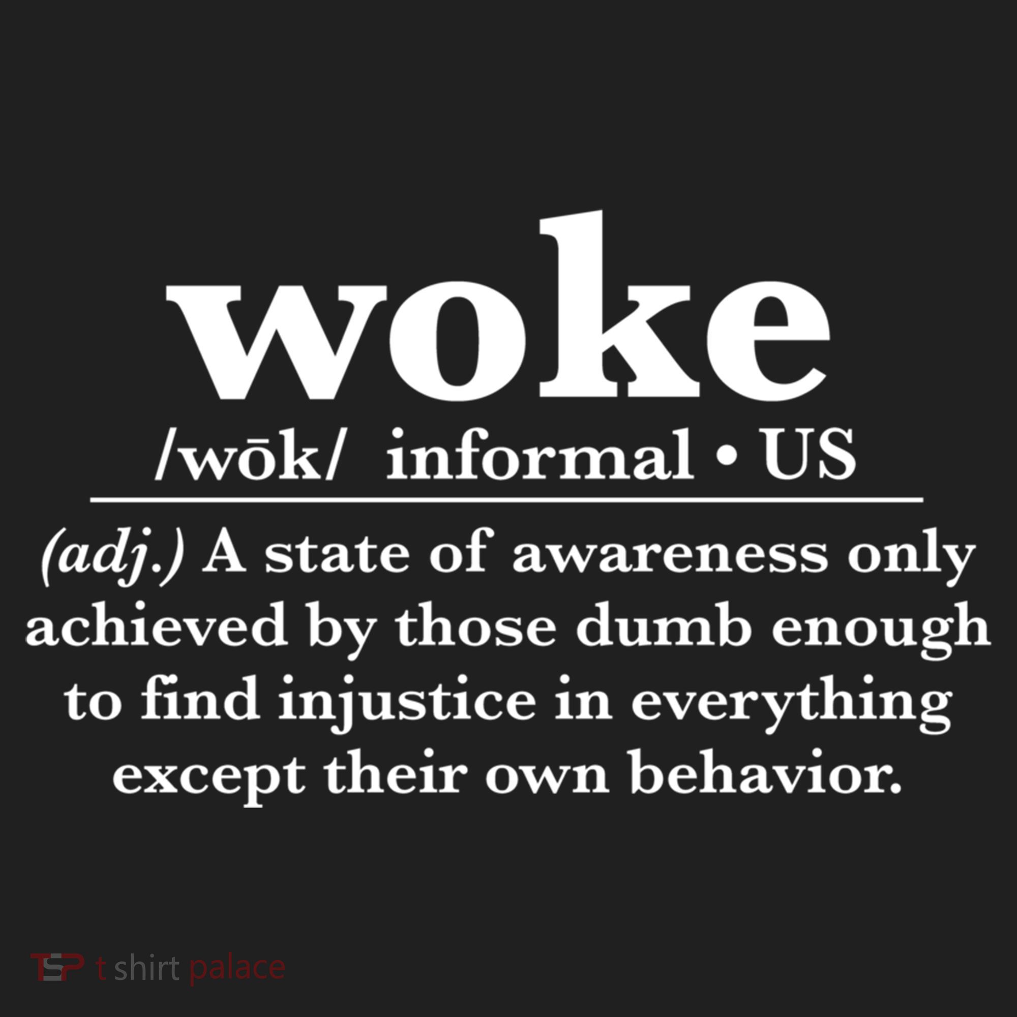 Funny Woke Definition Anti Woke Meme Gift Beanie