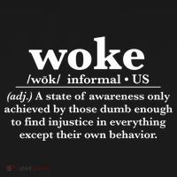 Funny Woke Definition Anti Woke Meme Gift Ornament thumb 1