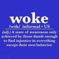 Funny Woke Definition Anti Woke Meme Gift Apron thumb 3