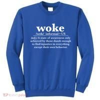 Funny Woke Definition Anti Woke Meme Gift Sweatshirt thumb 0
