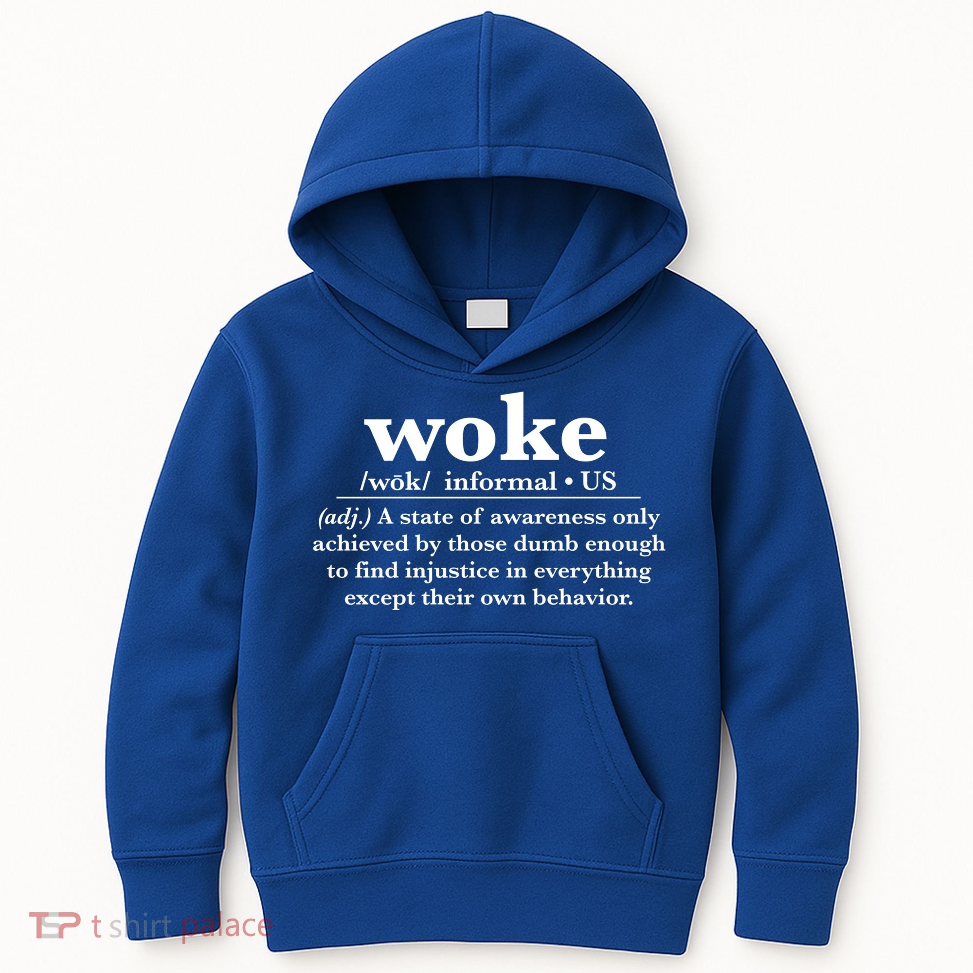 Funny Woke Definition Anti Woke Meme Gift Kids Hoodie