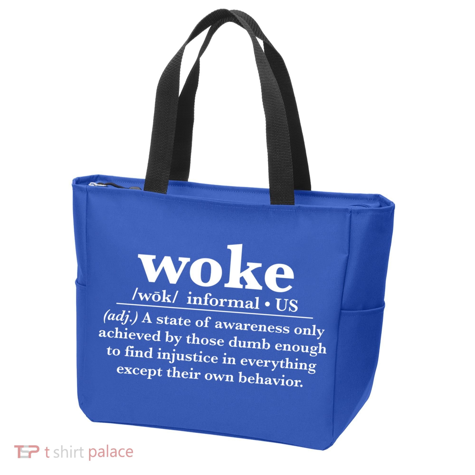 Funny Woke Definition Anti Woke Meme Gift Tote Bag