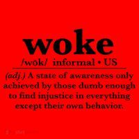 Funny Woke Definition Anti Woke Meme Gift Santa Hat thumb 1