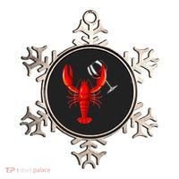 Funny Wine Drinking Lobster Red Crawfish Wine Lovers Gift Ornament thumb 0