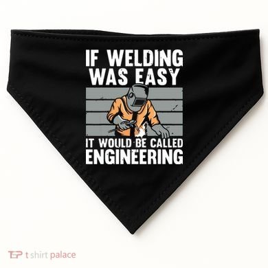 Funny Welding Design For Welder Weld Welding Lover USA-Made Doggie Bandana