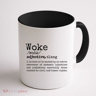 Funny Woke Dictionary Meaning Coffee Mug back