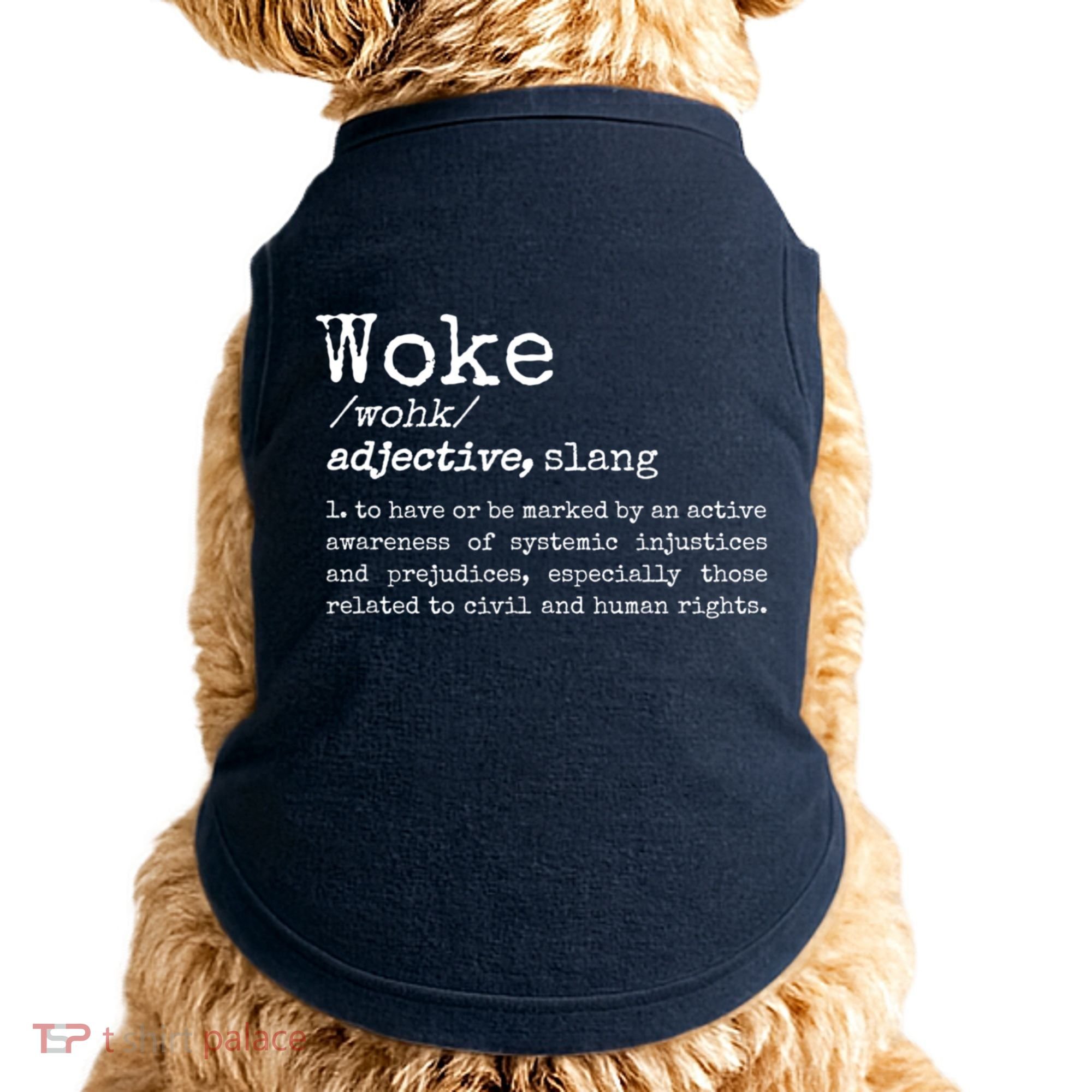 Funny Woke Dictionary Meaning Doggie Tank