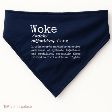 Funny Woke Dictionary Meaning USA-Made Doggie Bandana