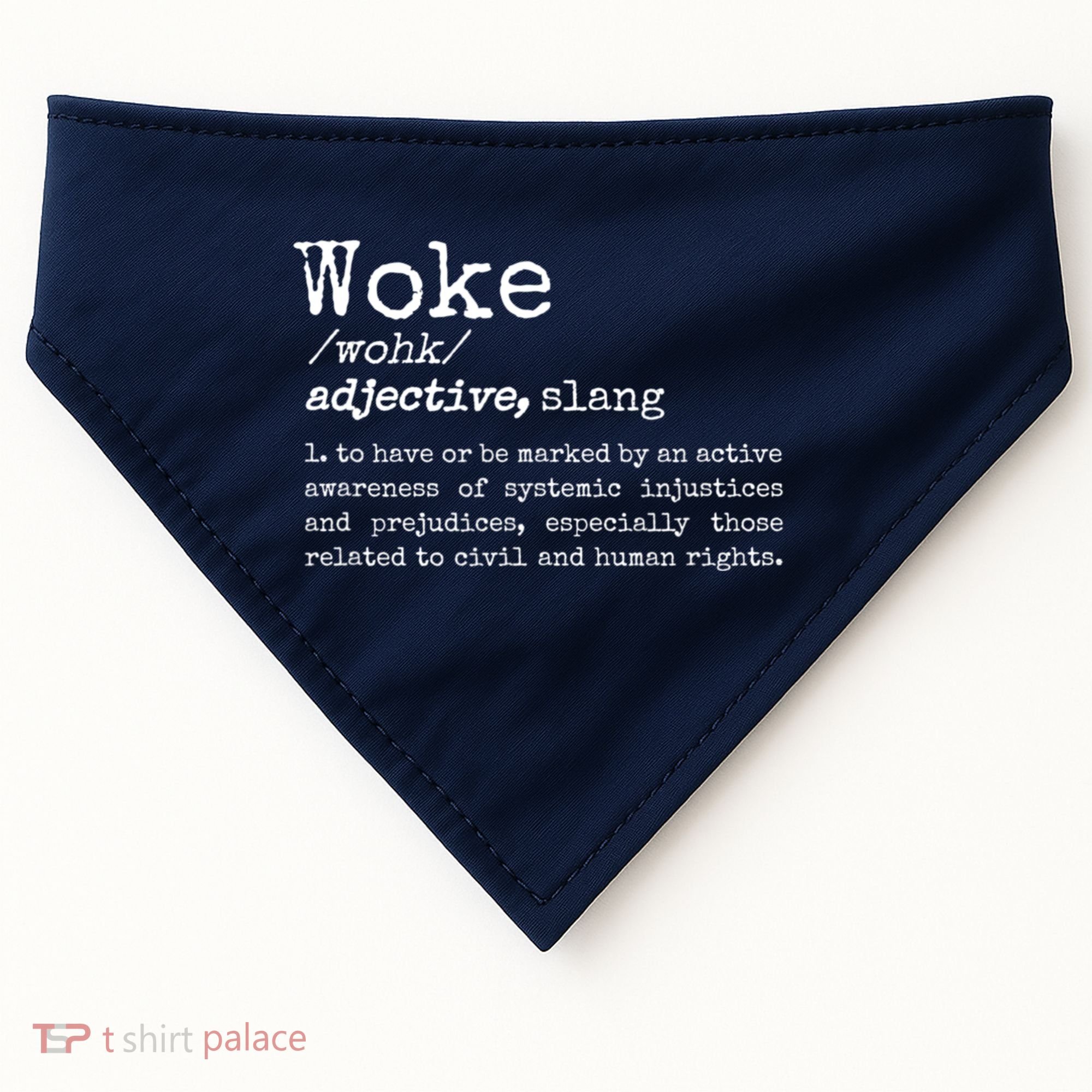 Funny Woke Dictionary Meaning USA-Made Doggie Bandana