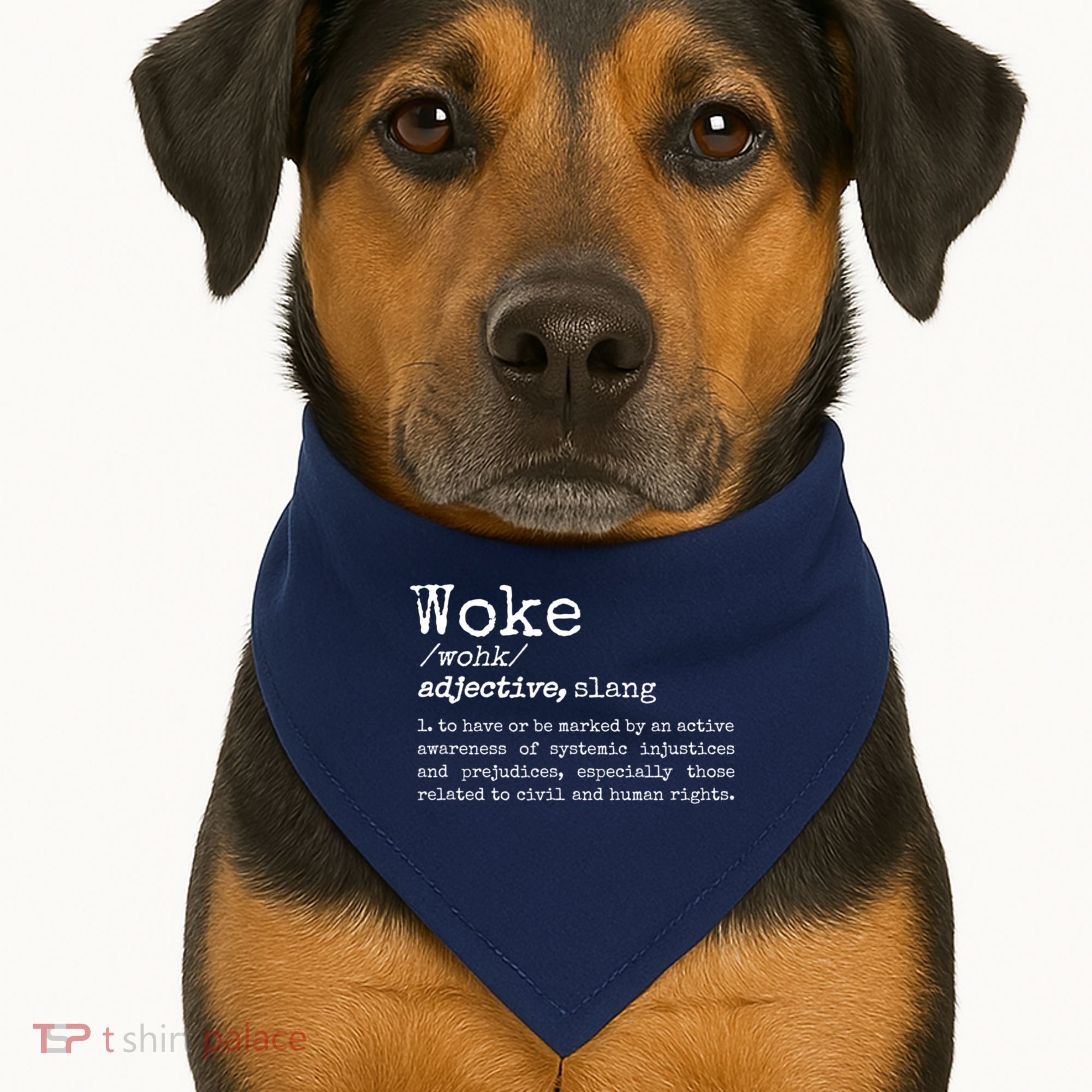 Funny Woke Dictionary Meaning USA-Made Doggie Bandana