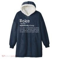 Funny Woke Dictionary Meaning Hooded Wearable Blanket thumb 0