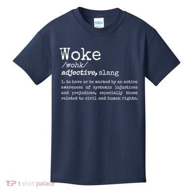 Funny Woke Dictionary Meaning Kids T-Shirt