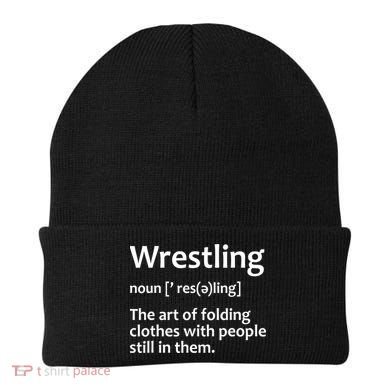Funny Wrestling Design Wrestlers Beanie