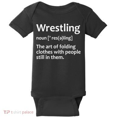 Funny Wrestling Design Wrestlers Baby Bodysuit