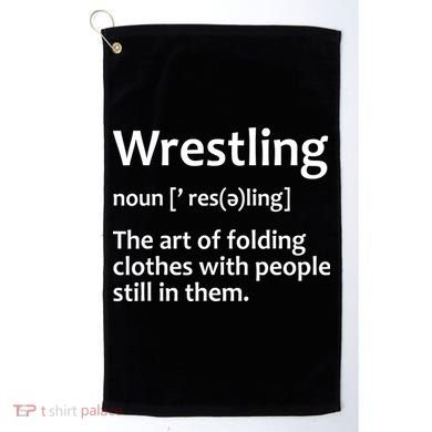 Funny Wrestling Design Wrestlers Golf Towel