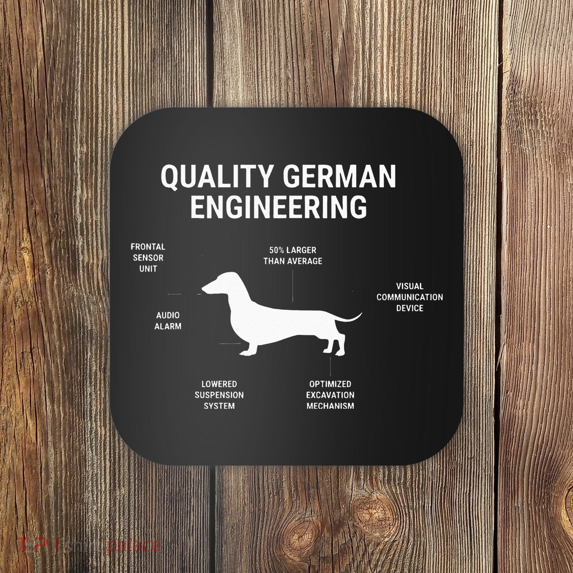 Funny Weiner Dog Joke Sarcastic German Dachshund Coaster