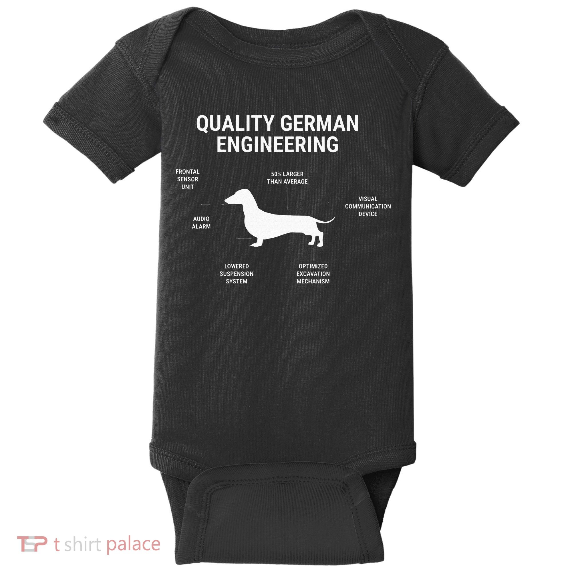 Funny Weiner Dog Joke Sarcastic German Dachshund Baby Bodysuit