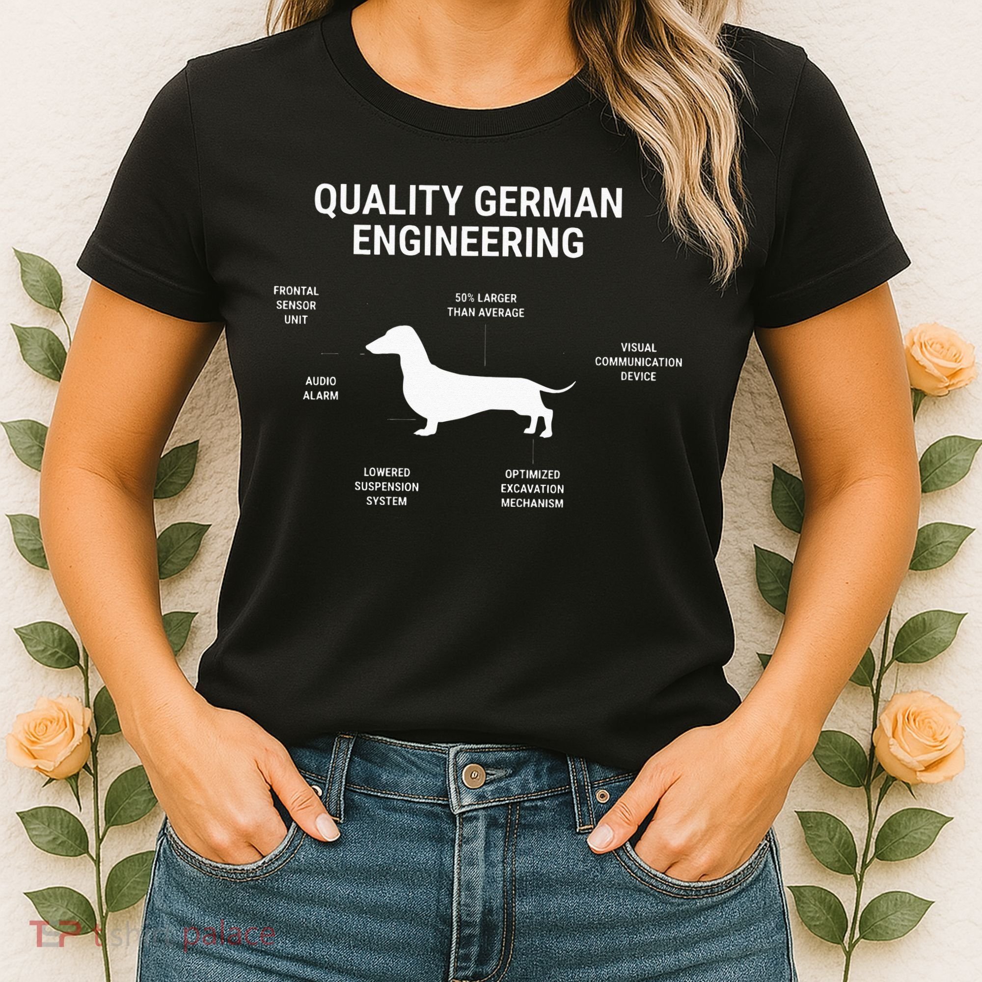 Funny Weiner Dog Joke Sarcastic German Dachshund Women's T-Shirt