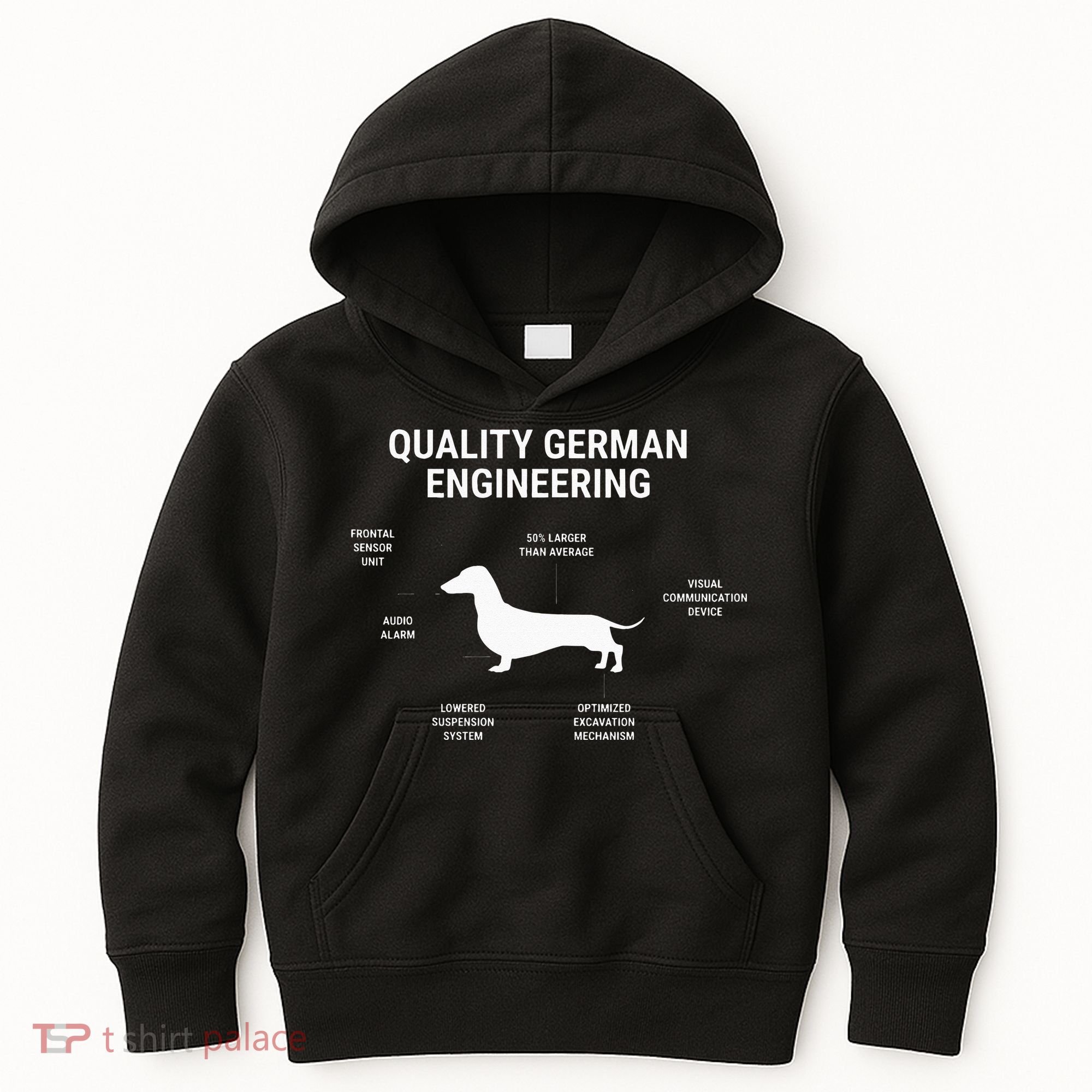 Funny Weiner Dog Joke Sarcastic German Dachshund Kids Hoodie
