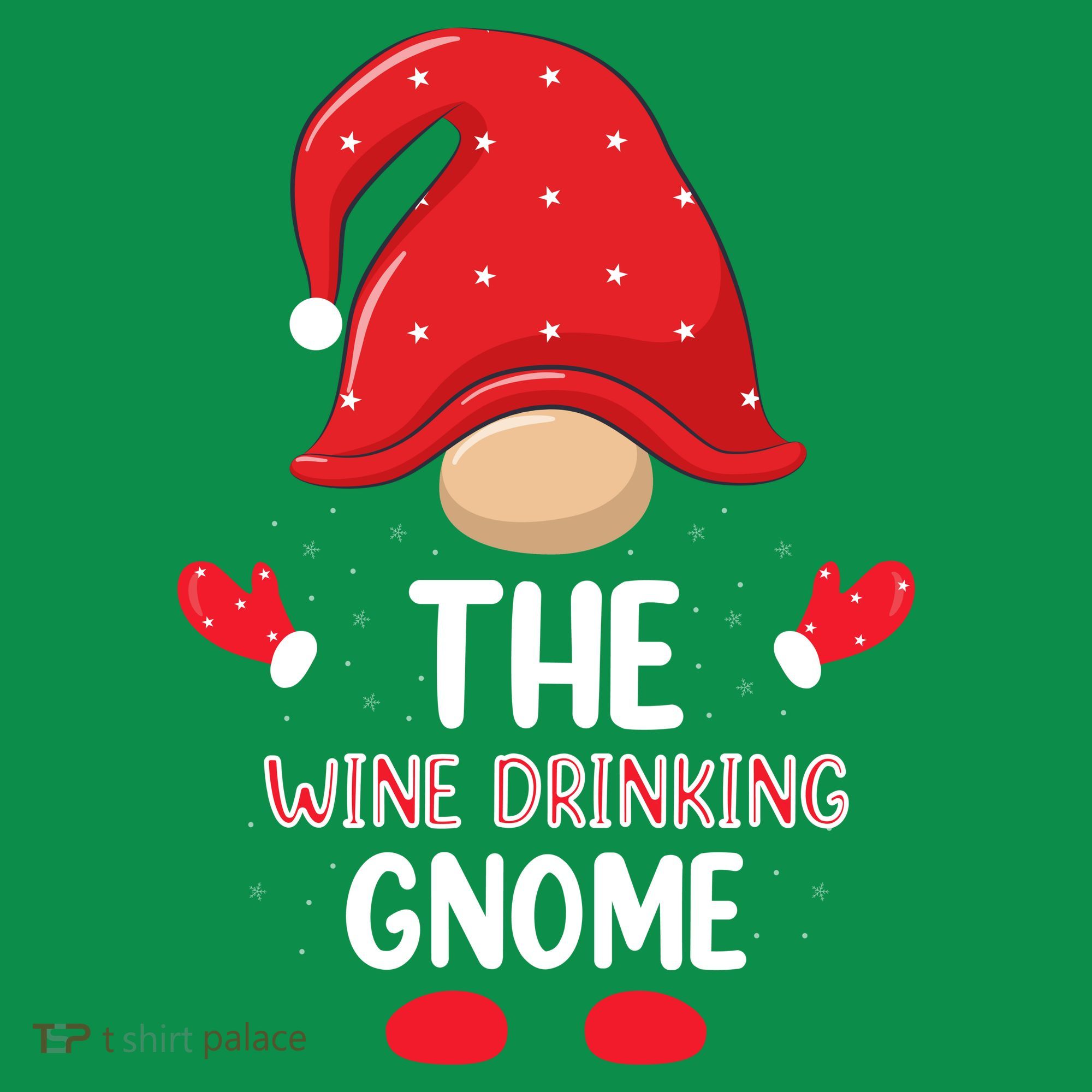 Funny Wine Drinking Gnome Funny Matching Family Christmas Gnome Wine Lover Gift Long Sleeve Shirt