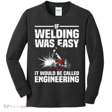 Funny Welding Design Welder Weld Welding Lover Kids Long Sleeve Shirt