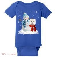 Funny Westie Dog Christmas Snow Christmas Pajama Gift Baby Bodysuit thumb 0