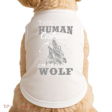 Funny Wolf Design Human Costume IM A Wolf Doggie Tank