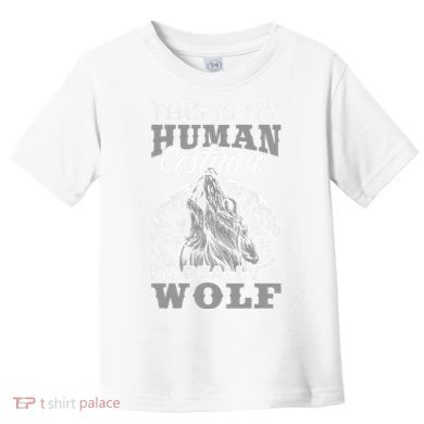 Funny Wolf Design Human Costume IM A Wolf Toddler T-Shirt