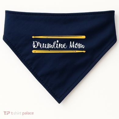 Funny Women Drum Lover Gift DrumLine Mom USA-Made Doggie Bandana