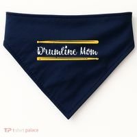 Funny Women Drum Lover Gift DrumLine Mom USA-Made Doggie Bandana thumb 0