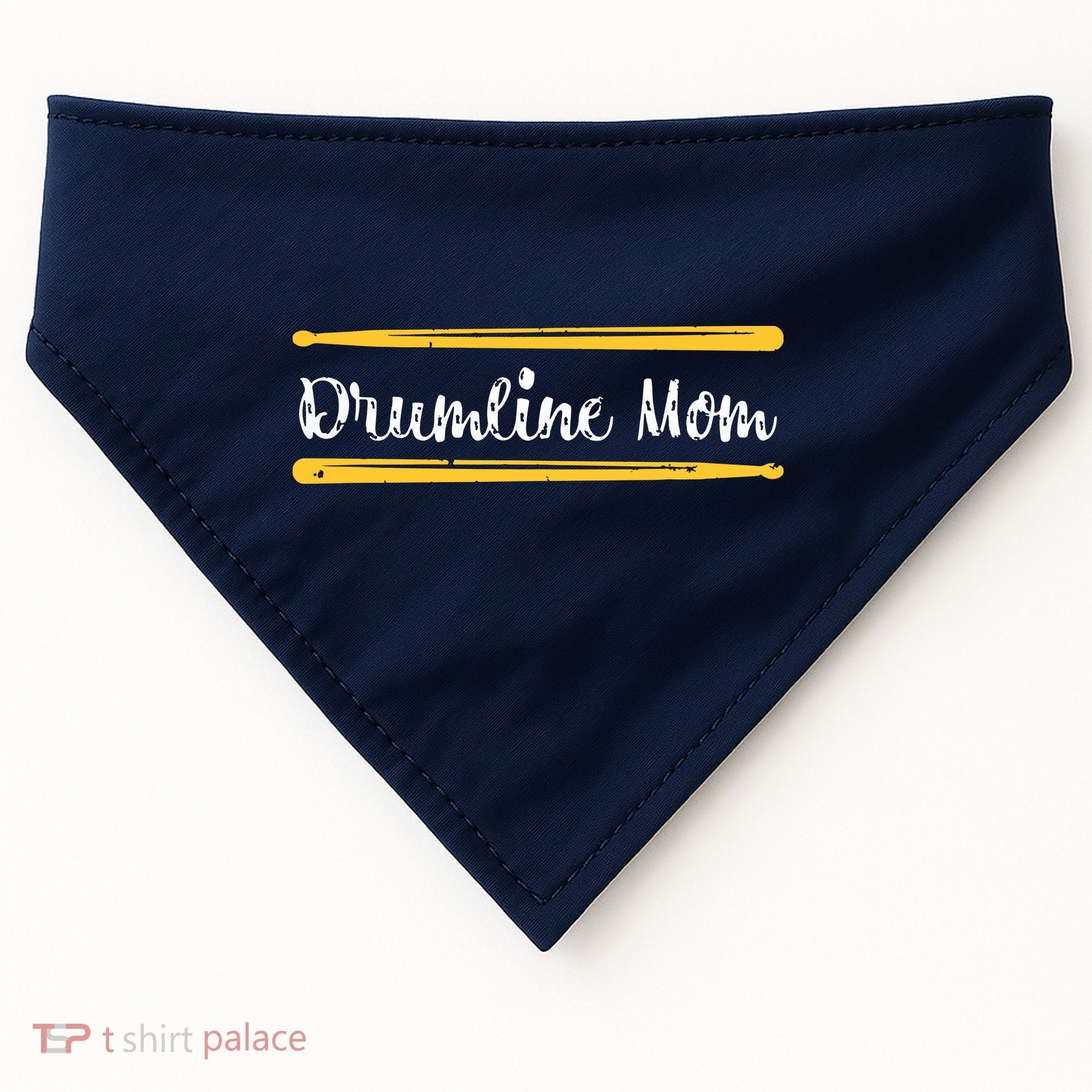 Funny Women Drum Lover Gift DrumLine Mom USA-Made Doggie Bandana