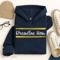 Funny Women Drum Lover Gift DrumLine Mom Hoodie thumb 4