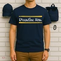 Funny Women Drum Lover Gift DrumLine Mom T-Shirt thumb 6