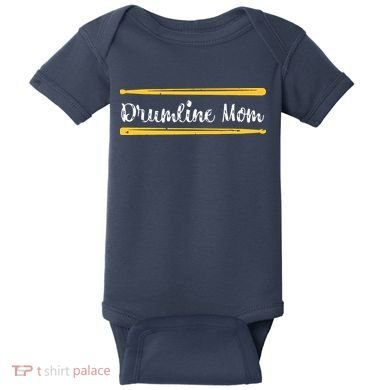 Funny Women Drum Lover Gift DrumLine Mom Baby Bodysuit